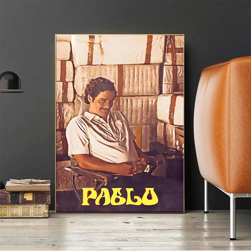 Lord Pablo Escobar Narcos Mugshot Poster Prints Canvas Painting Colombian Drug Gangster Wall Art For Living Room Home Decoration