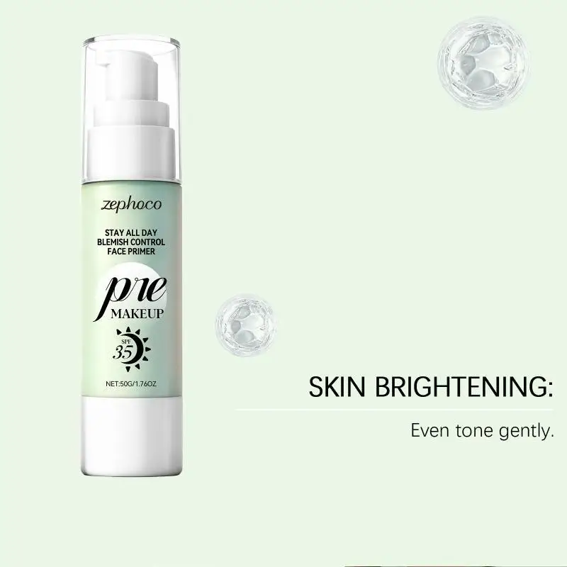

【WHB】Долговечный праймер для макияжа с SPF35, солнцезащитный, натуральный, освежающий, легкий, осветляющий крем-праймер для лица