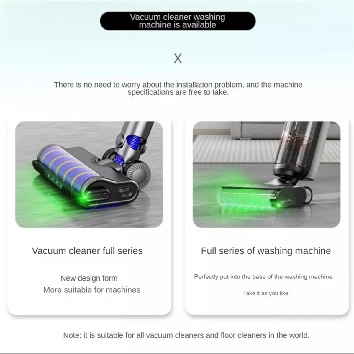 Lampu Laser pembersih vakum, lampu LED Universal untuk bulu hewan peliharaan, kucing, anjing, tampilan debu, USB, bagian rumah tangga