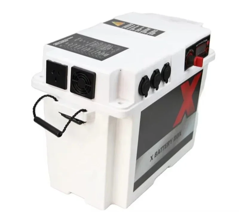 

24v Volt Boat Plastic Shipping Lifepo4 Battery Box 12v Camping for Marine