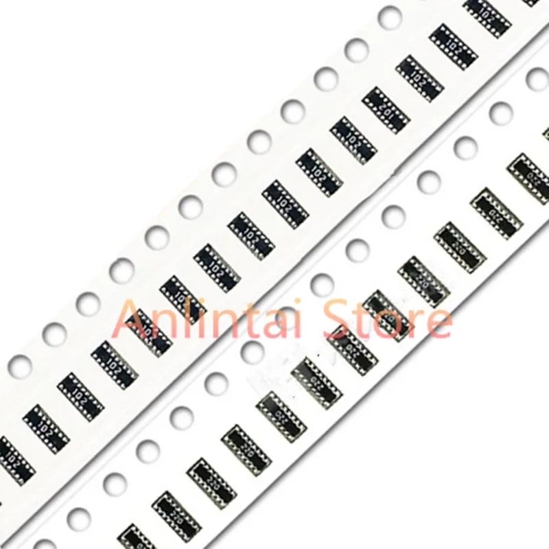 

100PCS SMD Network Resistor Arrays 0402x8 221 472 471 620 822 1002 1502 2001 6802 4R3 27R0 33R0 22R0 47R0 51R0