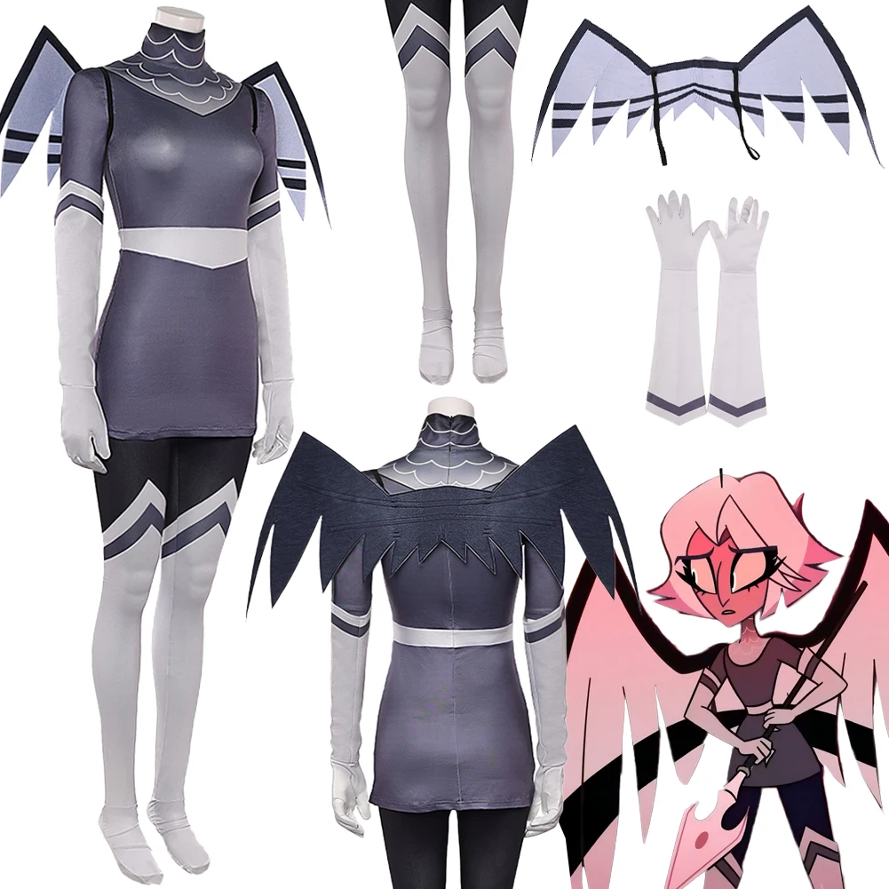 

Fantasia Vaggie Lute Cosplay Battle Clothing 2025 TV Hell Inn Disfraz Costume Women Fantasy Halloween Carnival Party Clothes