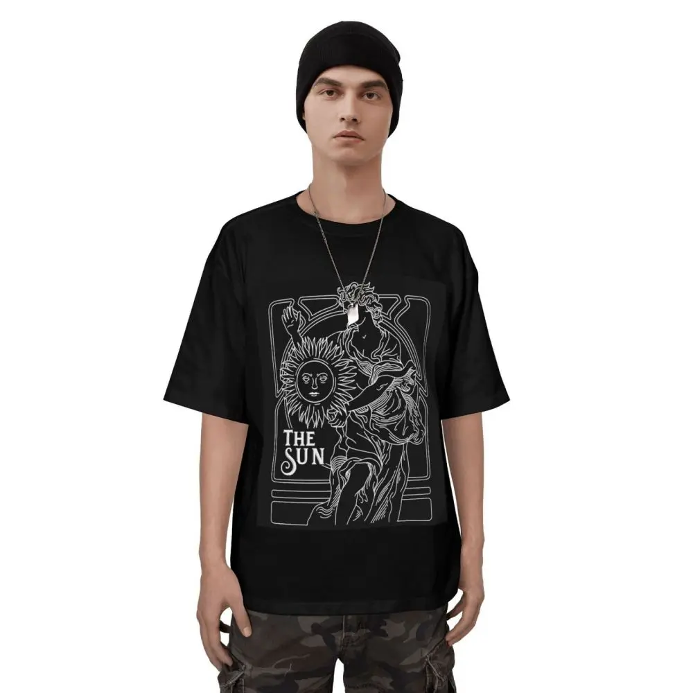 

Men Trendy Art Clothing Pure Cotton Hip-Hop American Street Chicano Tattoo Medieval Renaissance Sculpture Abstract Graffiti Tees