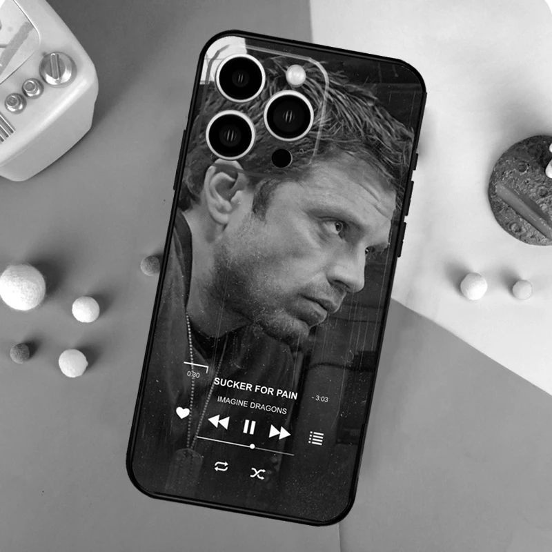 Sebastian Stan Phone Case For iPhone 16 15 14 Pro Max 11 12 13 Mini XR X XS Max Plus Cover