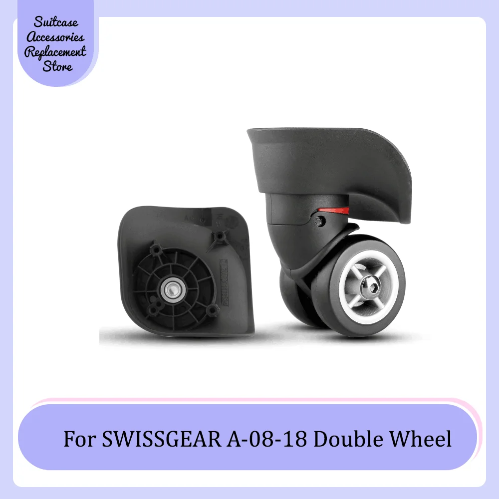 For SWISSGEAR A-08-18 Universal Wheel Replacement Suitcase Smooth Silent Shock Absorbing Duarble Double Wheel Accessories Wheels