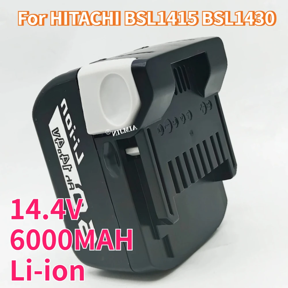 

14.4v Battery For HITACHI BSL1415 BSL1430 CD14DSL DH14DSL DS14DSL 329901 Cordless Drill Rechargeble Power Tool 6.0Ah Battery