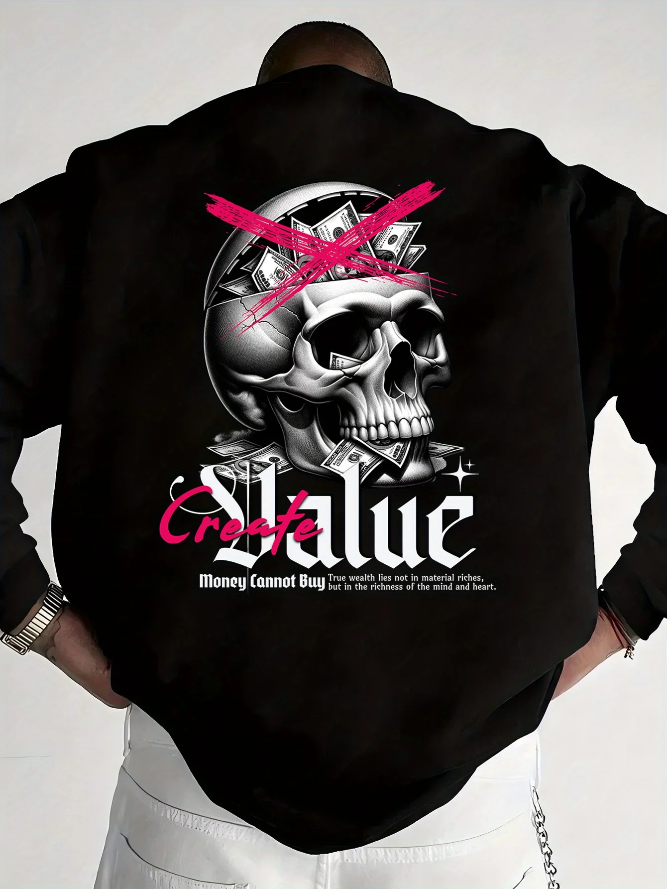 

Осенние и зимние мужские и женские толстовки с графическим принтом черепа, повседневные свободные уличные спортивные тренировочные брендовые модные толстовки