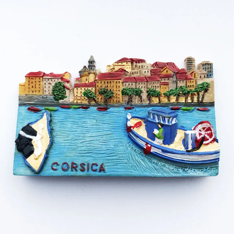 France Corsica Fridge Magnets Tourism Souvenir Refrigerator Magnetic Sticker Collection Handicraft Gift