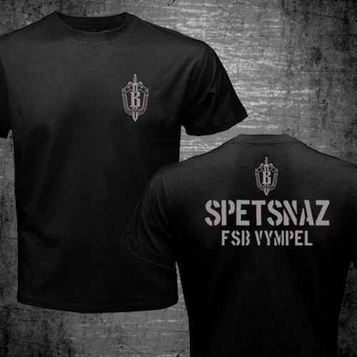 تي شيرت عسكري جديد من القوات الخاصة الروسية Spetsnaz Spets Gruppa V Vympel Group الفاخرة الراقية لكل من الرجال والنساء Y2k