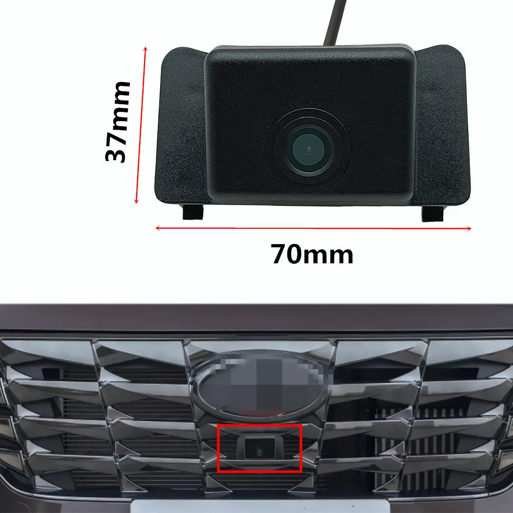 AHD 1080P Fisheye CCD Car Front View Parking Positive Logo Camera For Hyundai New Tucson L 2015 2016 2021 2022 Waterproof