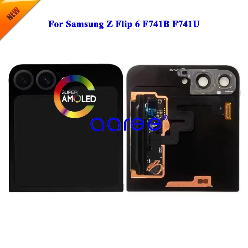 

Новая модель Super AMOMLED ЖК-экран для Samsung Z Flip 6, внешний ЖК-экран, сенсорный дигитайзер в сборе