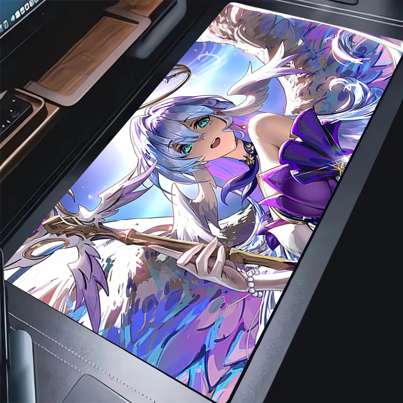 

Honkai: Star Rail Robin Kafka Mouse pad large Gaming Desk Mat Computer Keyboard desk pad Mats Non-slip rubber Game PC carpet