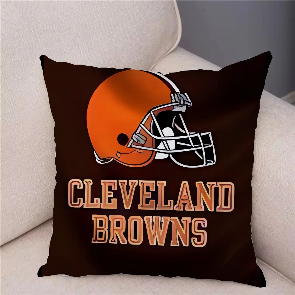 Throw Pillow Covers Decorative Cushions Cover for Sofa ClevelandS BrownS Cushion Covers Living Room Home Sleeping Pillows Cases