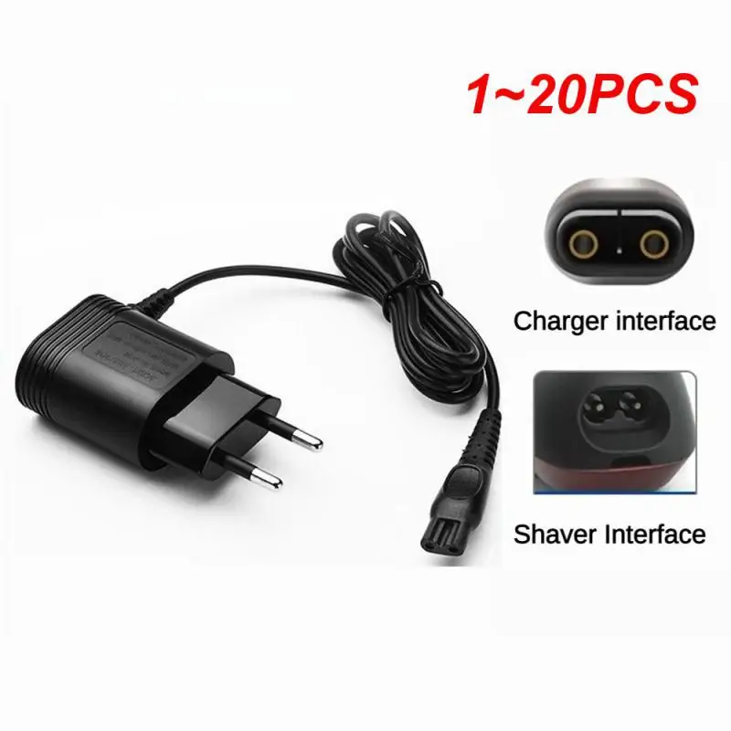 1~20PCS EU Plug Charger Power Cord Adapter for OneBlade QP2520 QP2520 QP2521 QP2522 QP2523 QP2620 QT3900 QT4000 QT4002