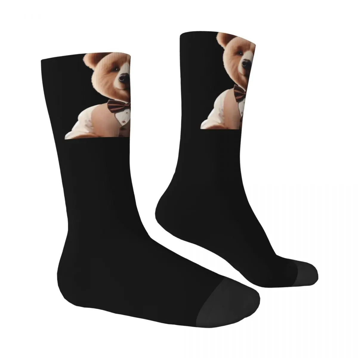 Medias de oso de caballero para hombre y adulto, calcetines góticos de calidad, calcetines deportivos para correr, calcetines de diseño antideslizantes, regalo de otoño