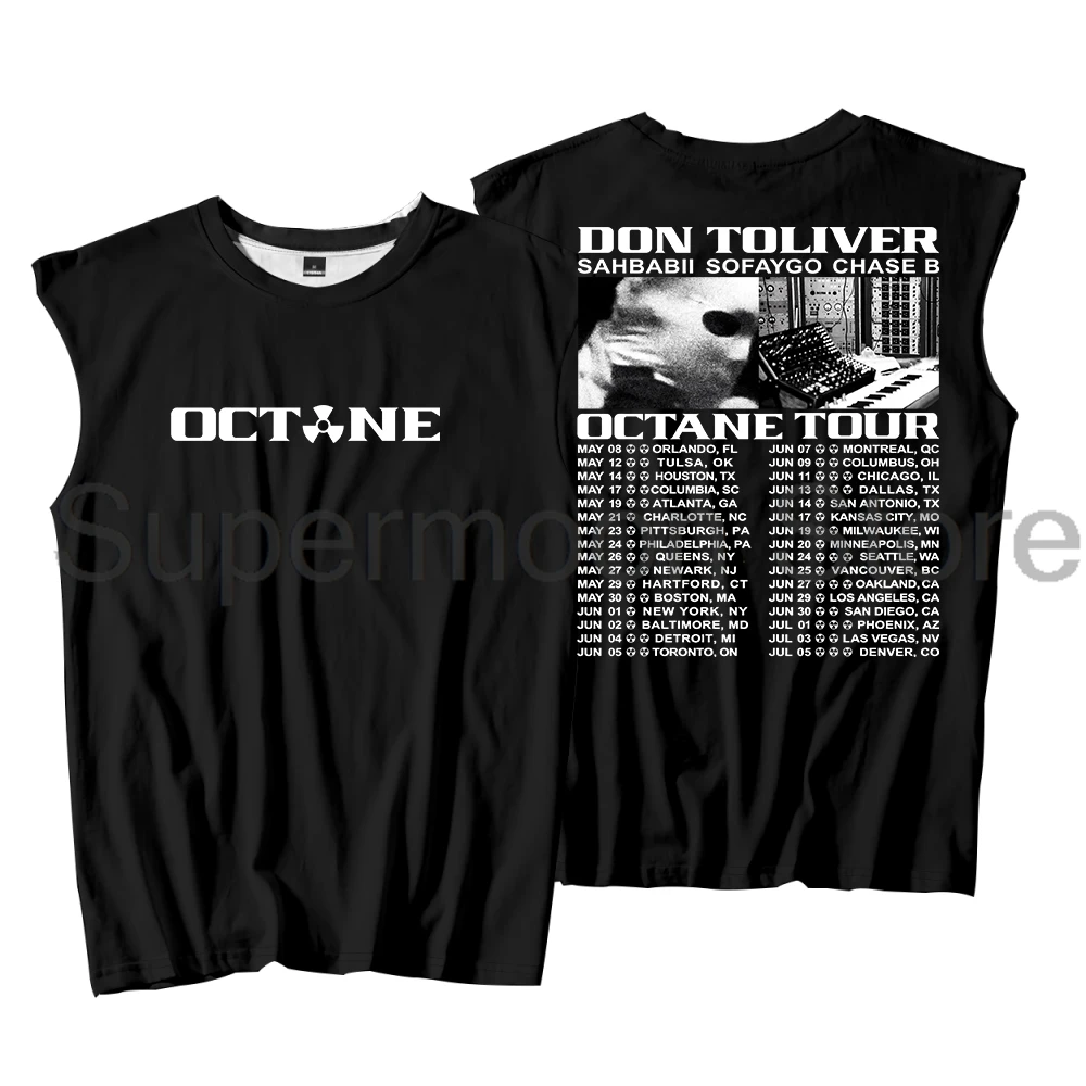 Don Toliver Octane Tour 2026 Tank Tops Unisex Sleeveless Vest Women Men Outdoor Streetwear Tops