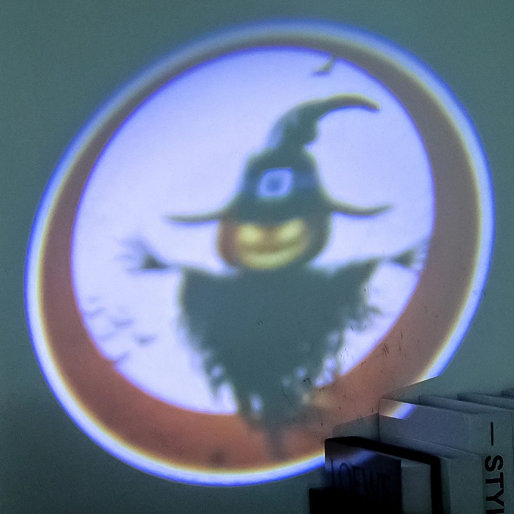 Projecteur de lampe de poche fantôme et Aliments pour enfants, lampe de poche, jouet d'apprentissage d'image, cadeau d'Halloween pour bébé