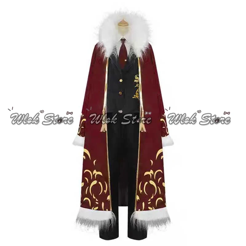 

ABC123Game Library Of Ruina Cosplay Xiao Chun Miris Costume Red Long Coat Uniform Suit Custom Size Men Women Carnival 5,j'8.k/4\