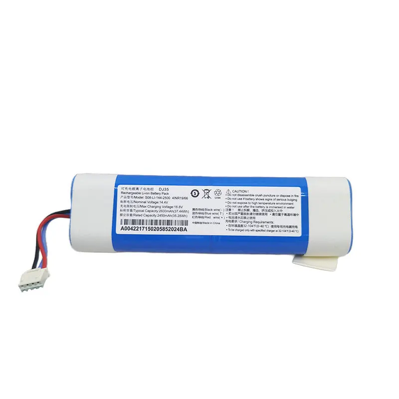 14.4V 2600mah Suitable for Ecovacs Floor Sweeper DJ35 Battery DK35/36/33 Lithium Battery Board 360 Rechargeable Battery
