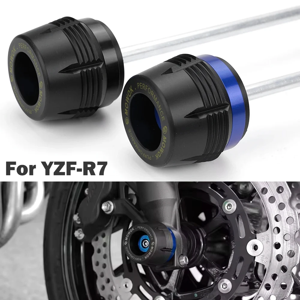 

For YAMAHA YZFR7 YZF-R7 YZF R7 2021-2023 2024 Motorcycle Front Rear Wheel Fork Frame Slider Protector Axle Fork Crash Slider