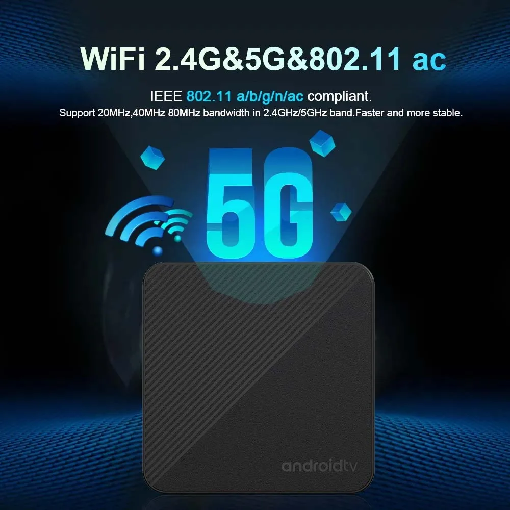 Android14 스마트 홈 시어터 TV 박스 T1S AllwinnerH313 칩 쿼드 코어 Wifi6 1000M Lan 블루투스 Chromecast 스트리밍 미디어 플레이어