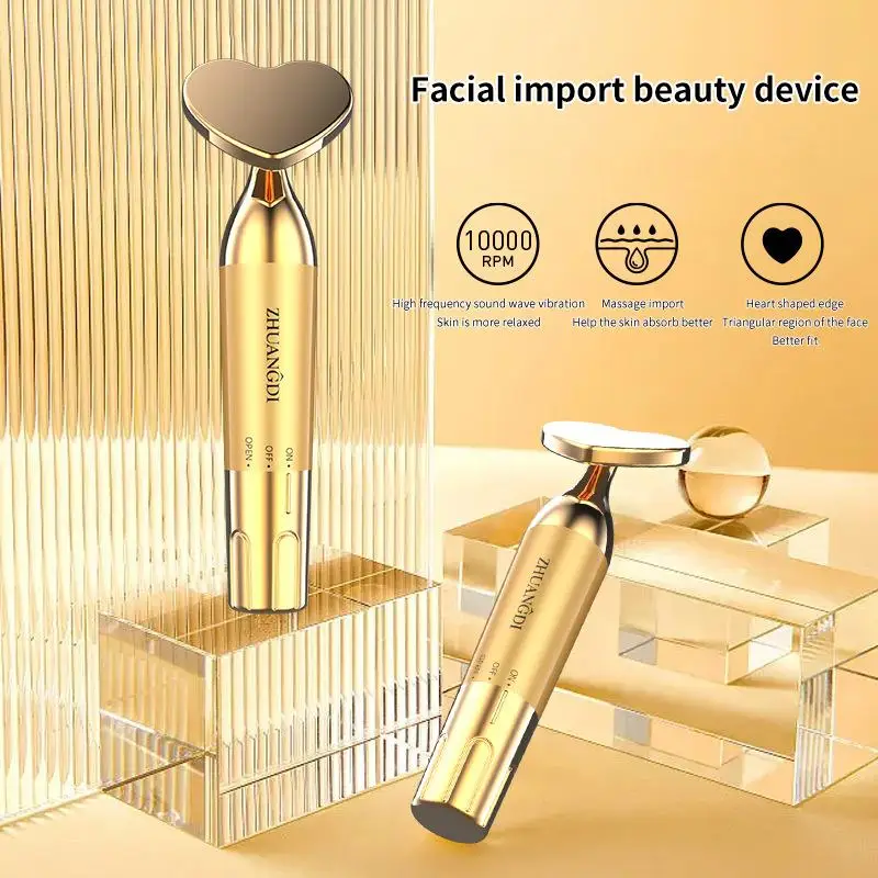 Electric Facial Beauty Device Face and Eye Massager Anti Wrinkle Skin Rejuvenation Tool Help Absorb Face Cream For Home Use