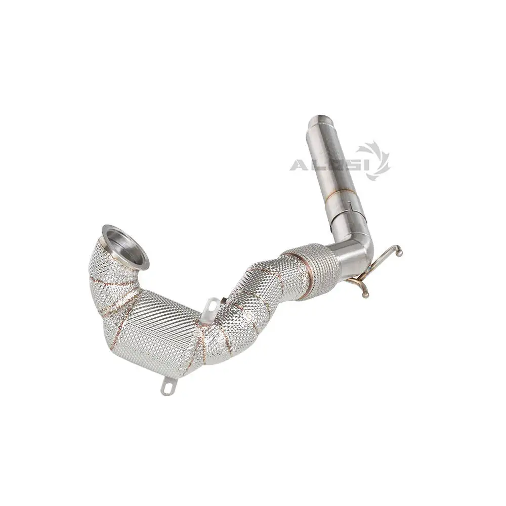 

For Audi Q3 2.0T 8U Exhaust Pipe 2011-2018 High Flow Stainless Steel Downpipe Equipped with Insulated Exhaust Pipe