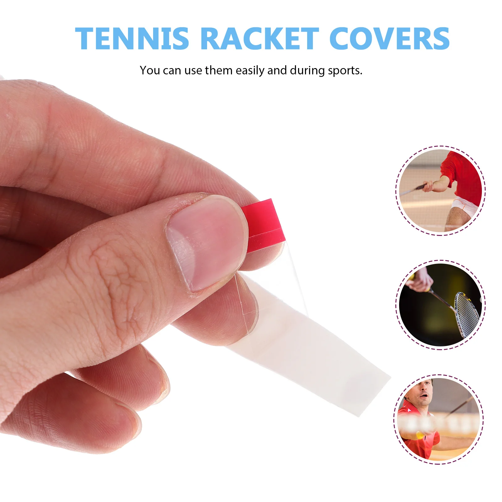 

10Pcs White Racket Grip Anti Perforated Super Absorbent Badminton Squash Tennis Overgrip Great Gift for Sports Lovers