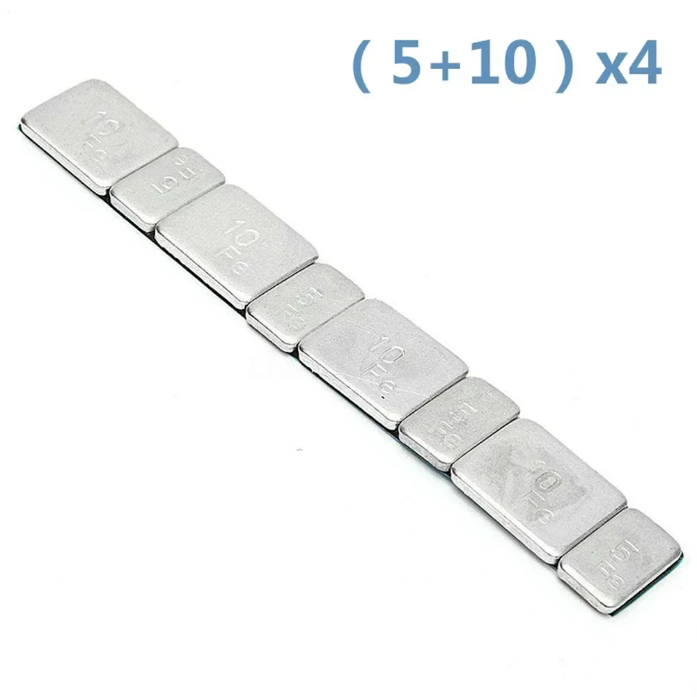 10PCS 60g Universal Motorcycle Truck Adhesive Iron Wheel Tire Balance Weights Wheel Tyre Balancing Bar Sticker Auto Accessories