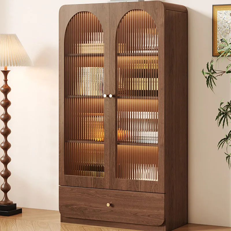 Wood Modern Bar Cabinet Storage Living Room Whiskey Drinks Cocktai Wine Cabinet Decoration Designer Estante Trendy Furniture
