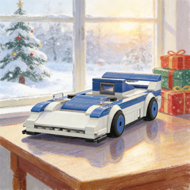 

239 шт. MOC City Champions ProjectМотор Модель автомобиля Строительные блоки Строительная игрушка Рождественские подарки DIY идея Образование