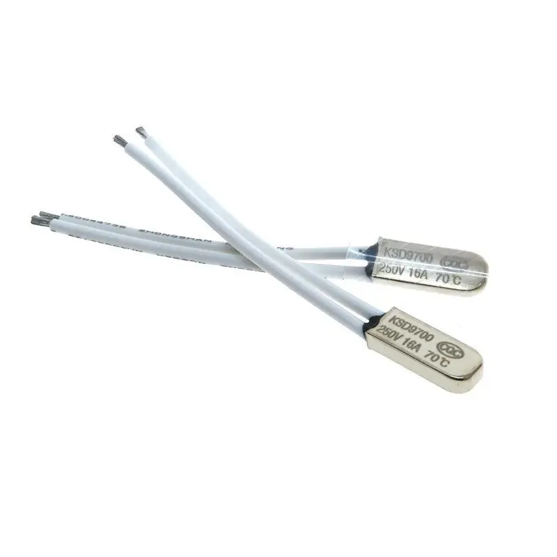 KSD9700 16A 250V Metal Temperature Switch 50/55/70/80/100/150C-170C Normally Closed Temperature Sensor Temperature Protection