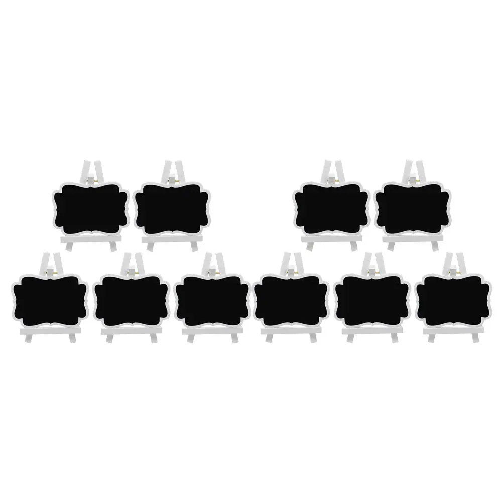 10 pièces petits signes de tableau en bois réutilisables Mini affichage de table fête Buffet fournitures de restauration petit signe de tableau