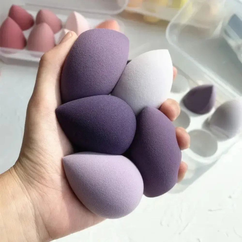 4pcs Professional Beauty Eggs Cosmetic Sponge Powder Puffs Applicator Concealer Foundation Dry Wet Use Face Puff Makeup Tools