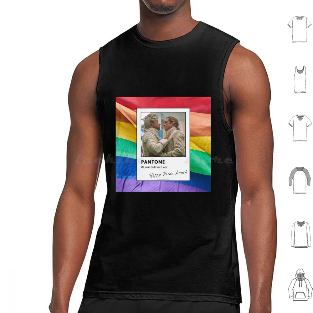 Loustat-Pride Flag Tank Tops Vest Sleeveless Loustat Lestat De Lioncourt Lestat Louis De Pointe Du Lac Interview With The