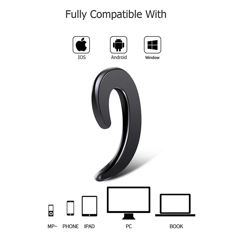 UTHAI-auriculares inalámbricos TWS 5,0, cascos por encima de la oreja con conducción ósea, compatibles con Bluetooth, modo de espera largo, impermeables IPX5