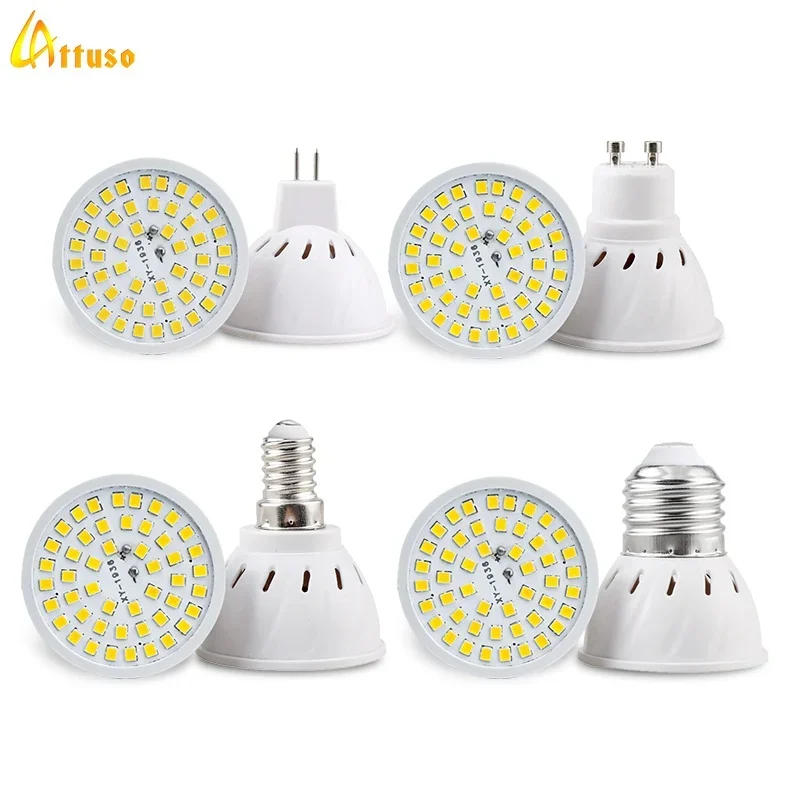 

1-10Pcs LED Bulb GU10 MR16 E27 E14 GU5.3 Spotlight Lampada 110V 220V Bombillas Spot Light Replace Halogen Lamp Home Derection