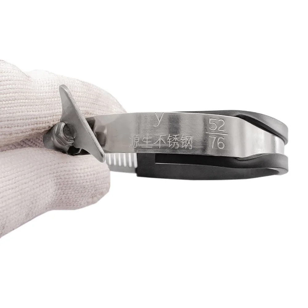 304 Stainless Steel Φ 14-197mm Pipe Clamp Water Pipe Fixing Clip Exhaust Pipe V-Clamp Quick Connector