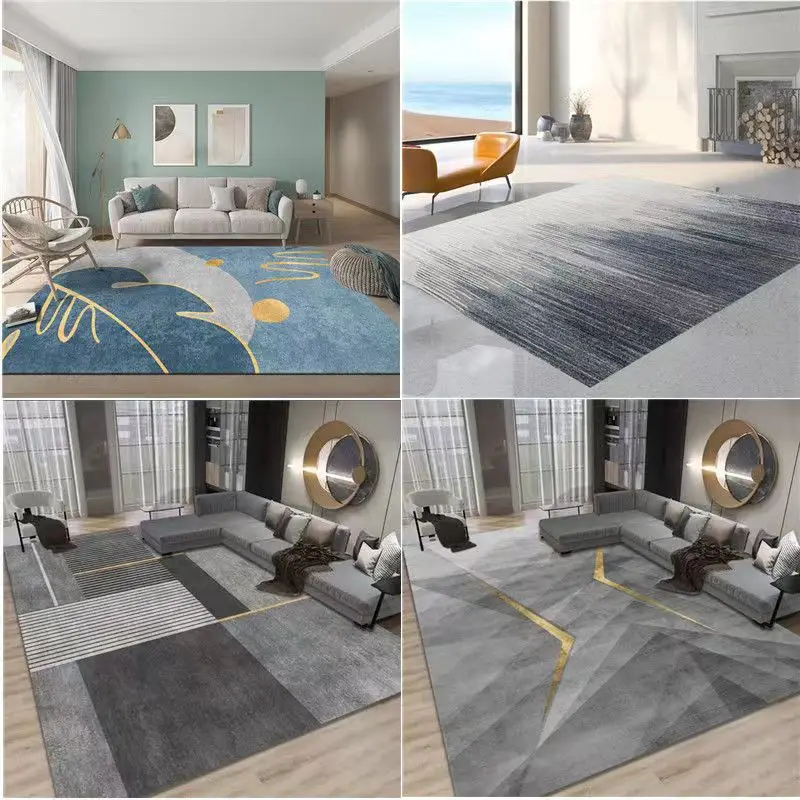 Premium Carpet Living Room Sofa Tea Table Carpet Light Luxury Nordic Minimalist Modern Abstract Bedroom Large Area Carpet