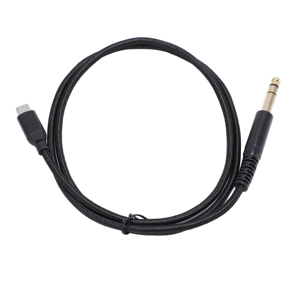 Male to Male USB C to 6.35mm Male Cable Stereo Audio Plug and Play Type C to 1/4 Inch AUX Adapter Cable TRS Audio Cable