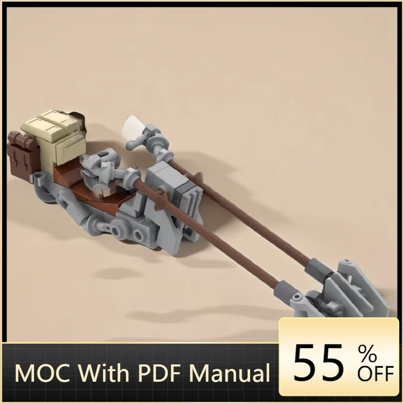 

59 шт., мини-крутой спидер, модель велосипеда MOC, строительные блоки, кирпичи, сделай сам, креативная сборка, игрушки для детей и взрослых, подарки на день рождения