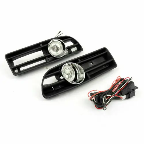 Imagen 2 del producto Rejilla de parachoques con luz antiniebla de conducción para VW JETTA BORA MK4 TDI 99-04