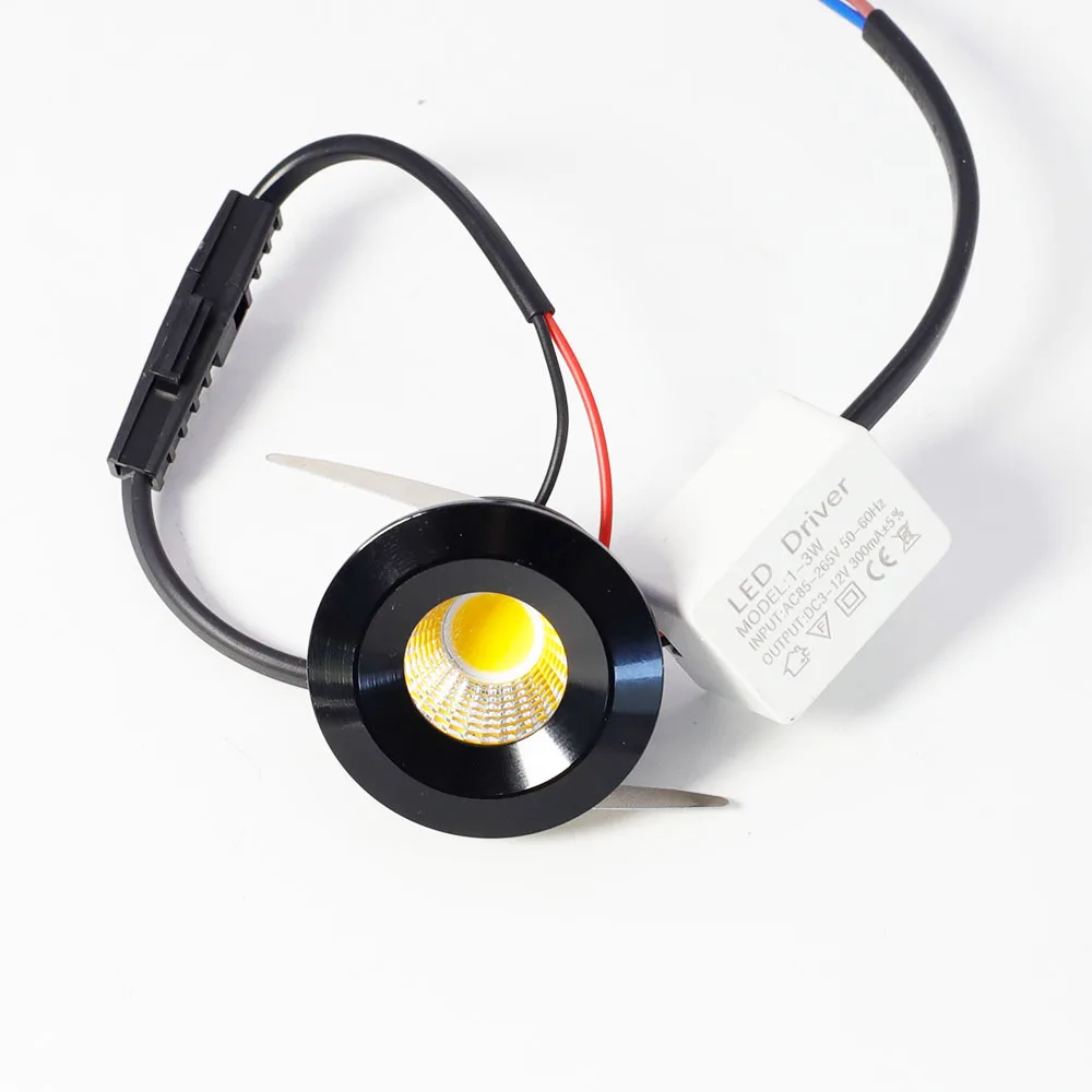 Led Mini Downlight 3W Onderkast Spot Licht Cob Plafond Inbouw Lamp Interieur AC110-220V Aluminium Downlights