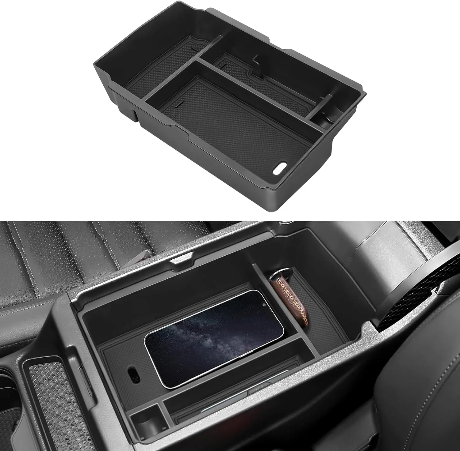 Center Console Organizer Compatible For Honda 2023-2026 CRV Hybrid (Include HEV) Accessories ABS Plastic Secondary Storage Box