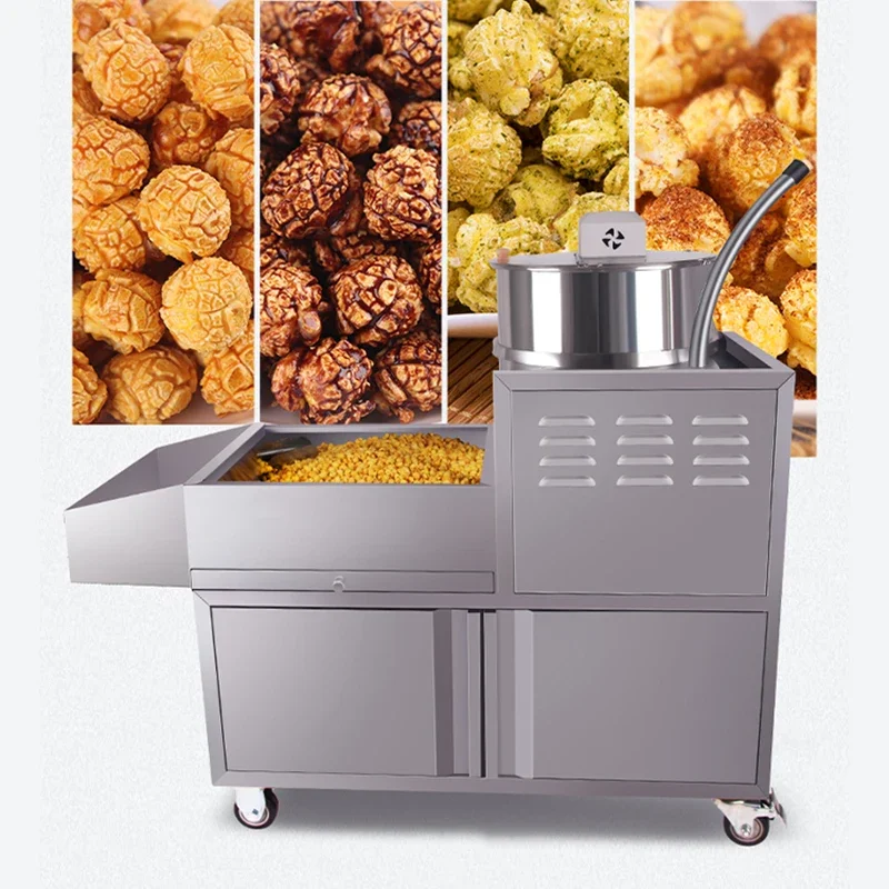 

Popcorn Machine Fuel Electric Balloon Stall Commercial Automatic Medium-sized Gas Fully New Spherical All-in-one Large Capacity