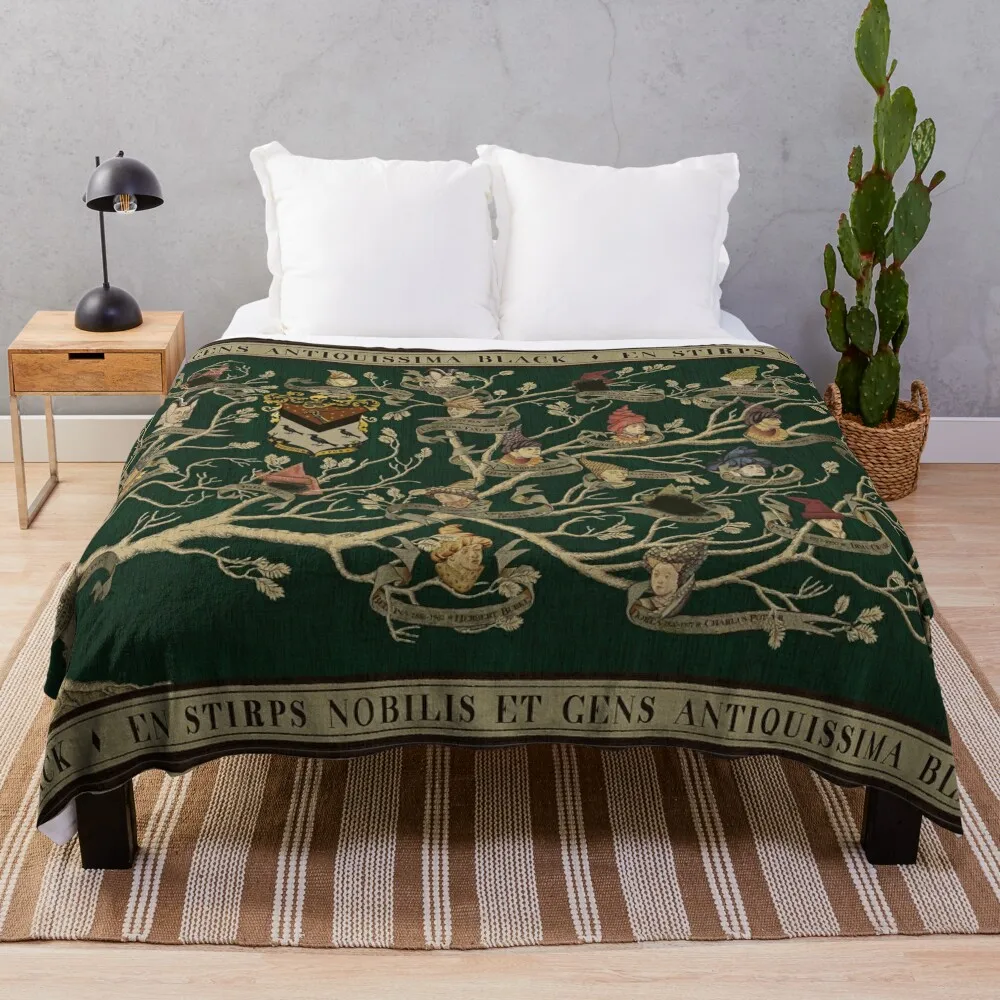 

Noble House of Black Family Tree Throw Blanket Beach blankets ands Blankets