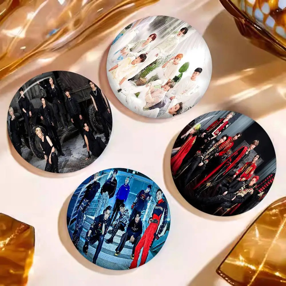 Kpop Hot A-Ateez Singer 58mm Cute Series Pins Funny Badge Interesting Cartoon Animals Brooches Backpack Clothes Gift Accessory