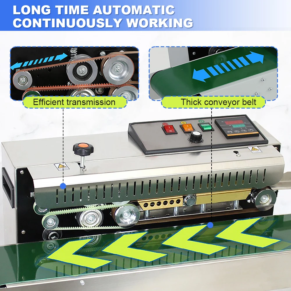 Automatic Sealing Machine / ZZKD-900A Band Sealer Vinyl Adhesive Food Sealer