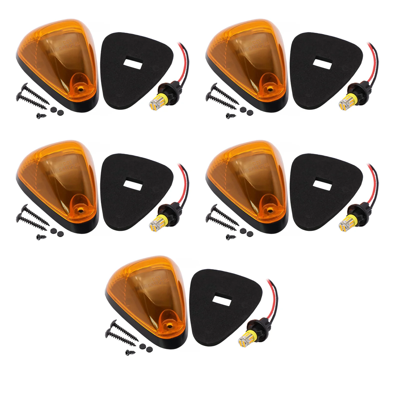 Imagem -02 - Luzes de Corrida para Ford Cab Roof Marker Top Clearance Lights Super Duty Pickup Trucks 10led F250 F350 F450 F550 F750 Pcs