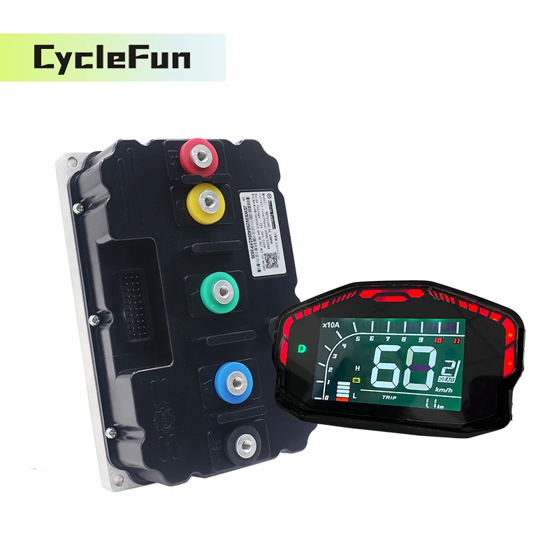 

ND961800 FarDriver Controller 96V DC 800A Peak 1800A Regenerative Braking With DKD Speedometer for E-Motorcycle E-Car Motor